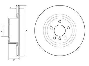 Bremseskive DELPHI BG4644C Bremseskive DELPHI BG4644C