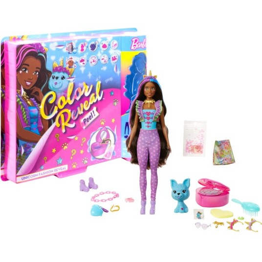 Barbie Color Reveal Unicorn Fashion Lekesett Enhjørning Med 25 Overraskelser
