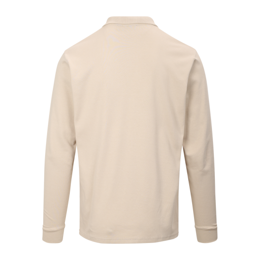Dani LS Pique Light Sand M Interlock LS polo pique