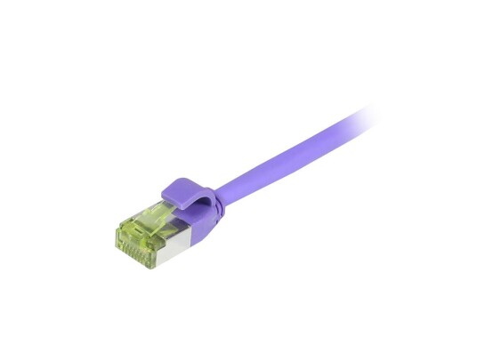 Synergy RJ45 Nettverkskabel Cat6a S/FTP Slim 0,15m Lilla