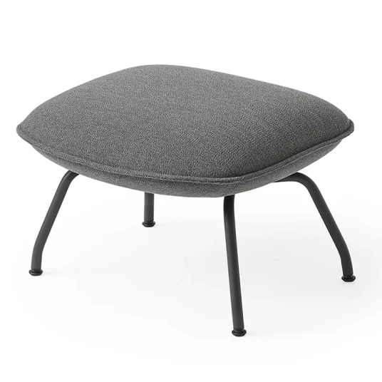 Muuto Doze Ottoman Tube Base Ocean 80 Anthracite Black Muuto Doze Ottoman Tube Base Ocean 80 Anthracite Black