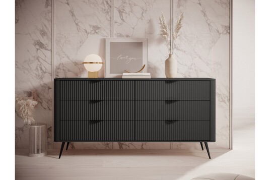 Forba Kommode 164 cm   Svart