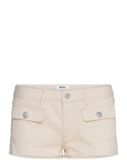 Monki Mini Shorts - Beige - 42