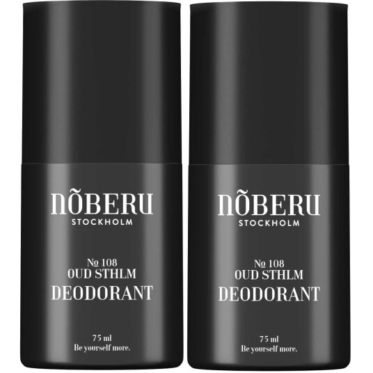 Nõberu of Sweden Bundle Deodorant No 108 Oud STHLM 75 ml x 2 Nõberu of Sweden Bundle Deodorant No 108 Oud STHLM 75 ml x 2