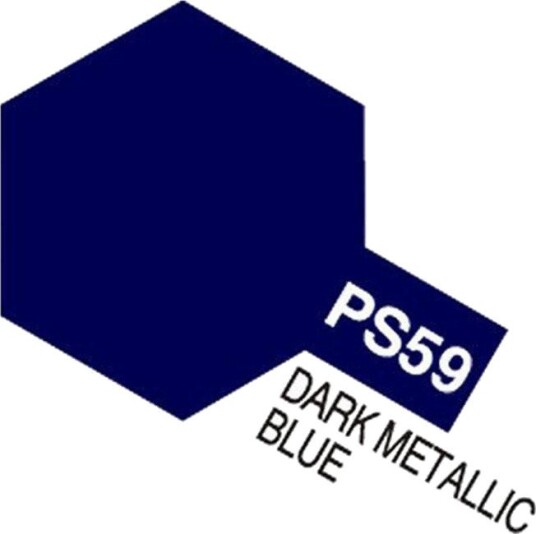 Tamiya PS-59 Polykarbonat Spraymaling 100 ml Metallic Blå Tamiya PS-59 Polykarbonat Spraymaling 100 ml Metallic Blå