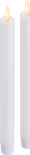 Enne Crown LED Kronelys - 2 pk - Hvit Enne Crown LED Kronelys - 2 pk - Hvit