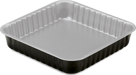 Guardini Silver Eligance ildfast form Stål firkantet 24x4,5 cm