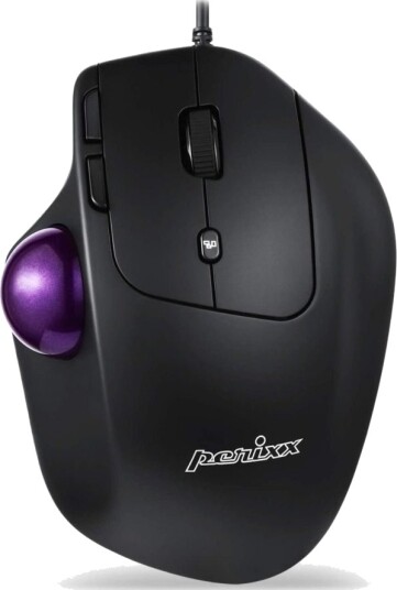 Perixx Perimice-520, Høyre Hendt, Optisk, Usb Type-A, 1600 Dpi, Sort