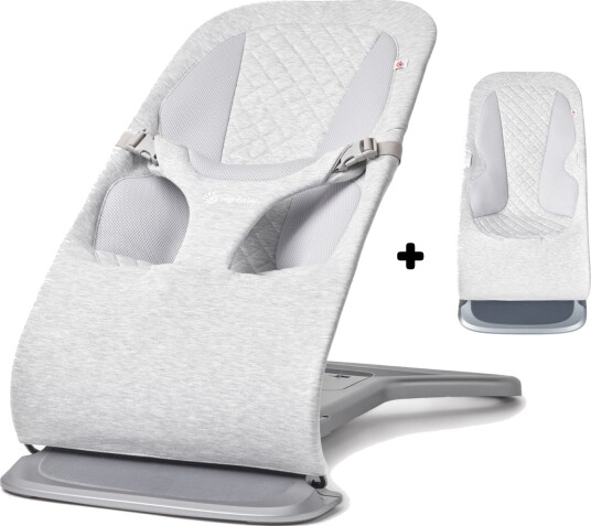 Ergobaby Evolve 3 i 1 Babysitter Ljusgrå Med Extra Tygsits Ergobaby Evolve 3 i 1 Babysitter Ljusgrå Med Extra Tygsits