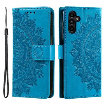 Samsung Galaxy S25 FE Mandala Series Lommebok deksel   Blå