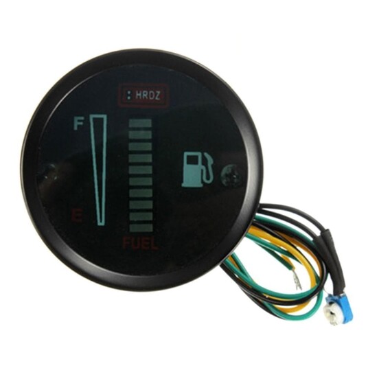 Motorsykkel modifisert drivstoffmåler 52MM 12V DC Universal LED