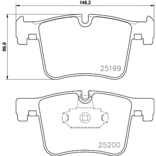 Bremseklosser HELLA 8DB 355 015-781