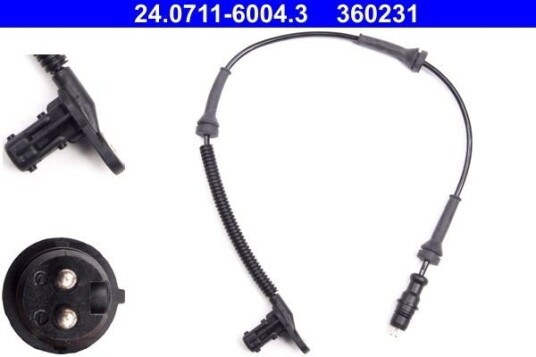 Sensor, ABS ATE 24.0711-6004.3 Sensor, ABS ATE 24.0711-6004.3