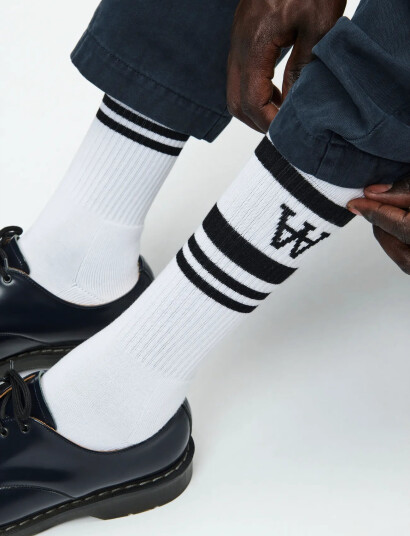 WOOD WOOD Wwryder 2 Pack Sock 25330 - White - 39-42