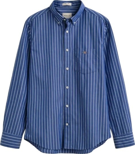 Gant Reg Classic Poplin Stripe Shirt Blue L