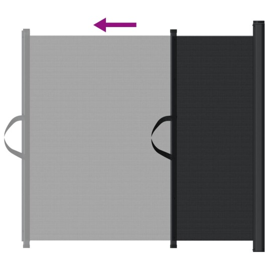 Vidaxl Uttrekkbar Kjæledyrport Svart 82.5X125 cm