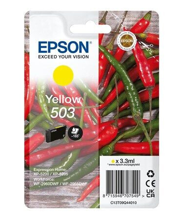 Epson 503 - yellow - original - ink cartridge - Blekkpatron Yellow Epson 503 - yellow - original - ink cartridge - Blekkpatron Yellow