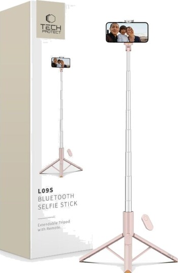 Tech-Protect Selvpinner 4-Pak L09s Bluetooth Stativ Rosa