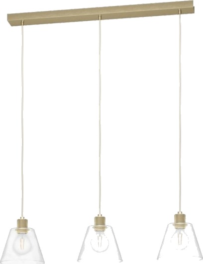 Eglo Copley Langbordlampe 3Xe27 L900 Gull/Klar