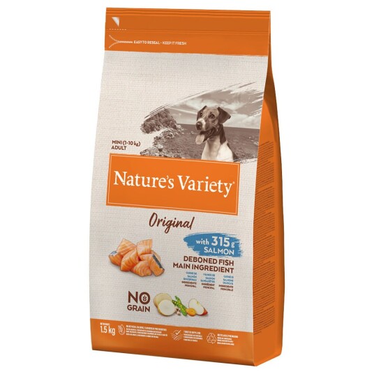Nature’S Variety Nature'S Variety Original No Grain Mini Adult Laks 1.5 kg