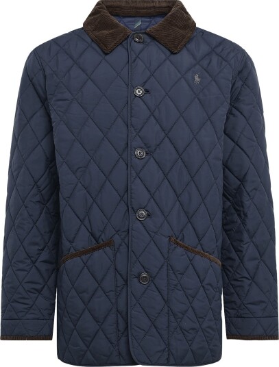 Polo Ralph Lauren The Beaton Quilted Barn Coat COLLEGE NAVY XXL