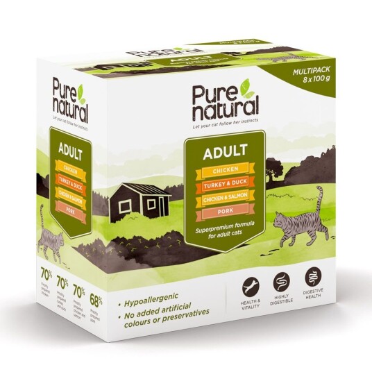 Purenatural Cat Adult Multipack 8X100 G