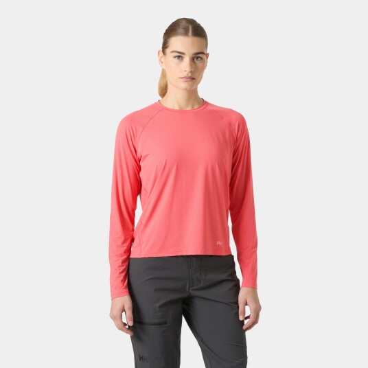 Helly Hansen Shine Long Sleeve Crew Genser Dame Rosa M