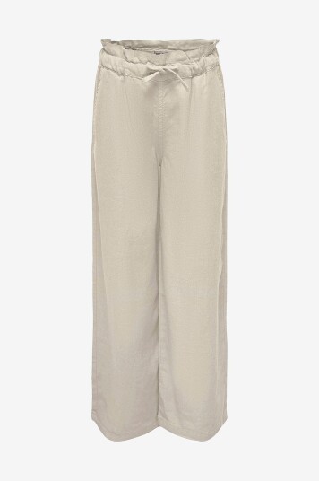 Kids Only Bukser kogCaro PB Wide Linen BL Pant Wvn Beige