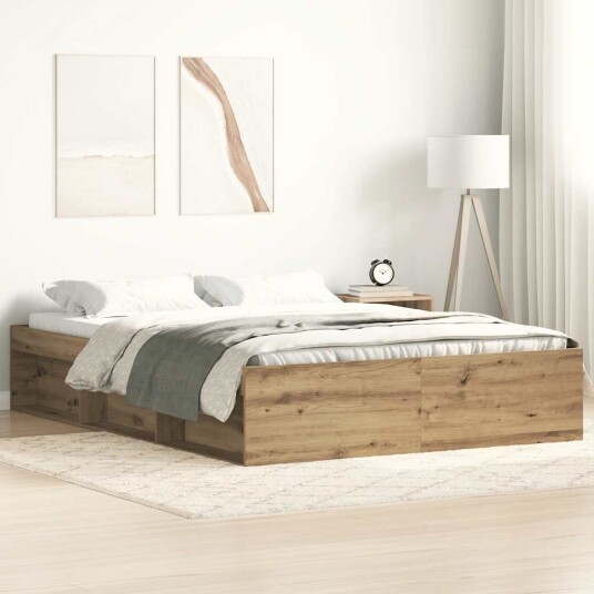 Sengeramme uten madrass artisan eik 120x190 cm konstruert tre 3328877