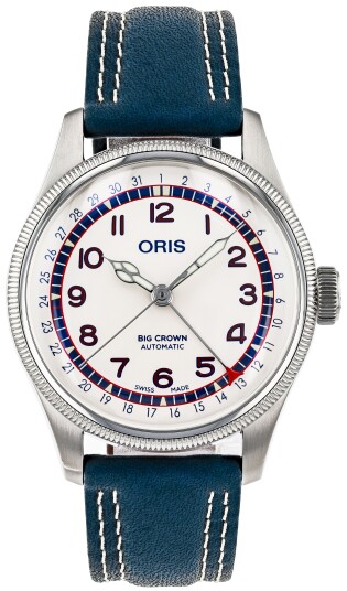 Oris Herreklokke 01 754 7785 4081 SET Big Crown Hank Aaron Hvit/Lær Oris Herreklokke 01 754 7785 4081 SET Big Crown Hank Aaron Hvit/Lær