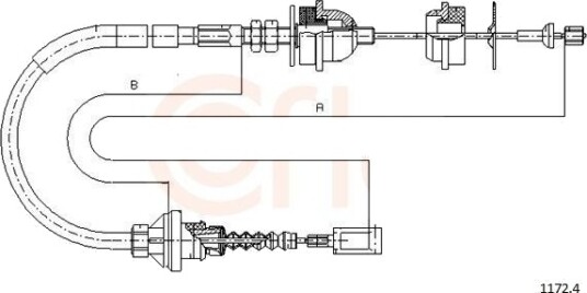 Clutchkabel COFLE 1172.4 Clutchkabel COFLE 1172.4