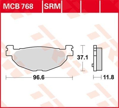 Bremseklosser sett TRW MCB768