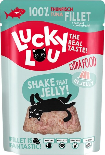 Lucky Lou Våtfôr Extra Food Tunfiskfilet I Gelé 12 X 70 G