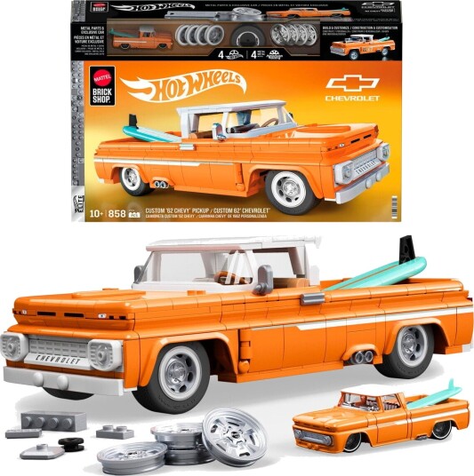 Hot Wheels Byggesett – Brick Shop Elite Series 1:16 – "62 Chevy