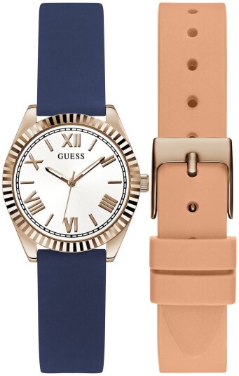 Guess Dameklokke GW0692L2 Hvit/Gummi Ø30 mm