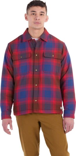 Marmot Men's Ridgefield Sherpa Flannel Shirt Jacket Team Red M Marmot Men's Ridgefield Sherpa Flannel Shirt Jacket Team Red M