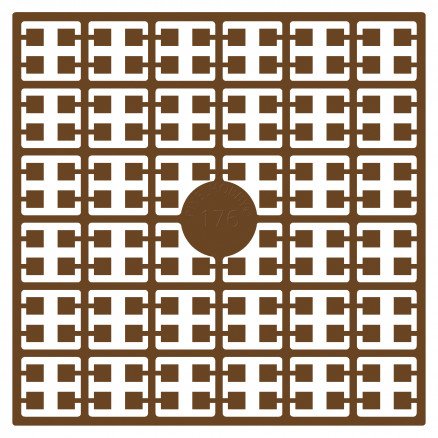 Pixelhobby Midi perler 176 brun 2x2mm 140 piksler