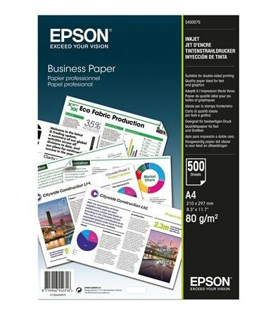 Epson Business Paper - A4 (210 x 297 mm) - 80 g/m² - 500 sheet(s) plain paper Epson Business Paper - A4 (210 x 297 mm) - 80 g/m² - 500 sheet(s) plain paper