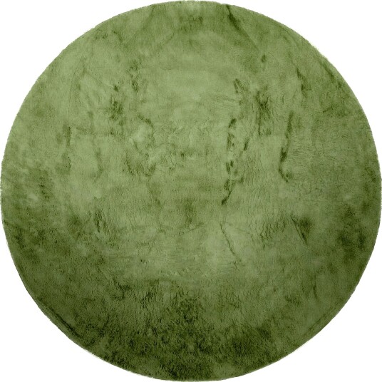 Runde tepper Aranga Super Soft Fur olivengrønn Størrelse: Ø 240 cm Runde tepper Aranga Super Soft Fur olivengrønn Størrelse: Ø 240 cm