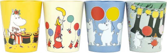 Mumin Mummitrollet Festligheter Samlekopper 4-pakning Rätt Start