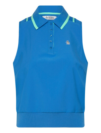 Original Penguin Golf Sl Woven Waist Length Polo - Blue - S