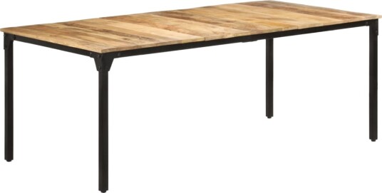 vidaXL Spisebord 200x100x76 cm grovt mango vidaXL Spisebord 200x100x76 cm grovt mango