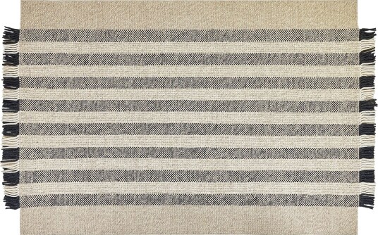 Tacettin Ullteppe 160x230 cm - Svart/hvit