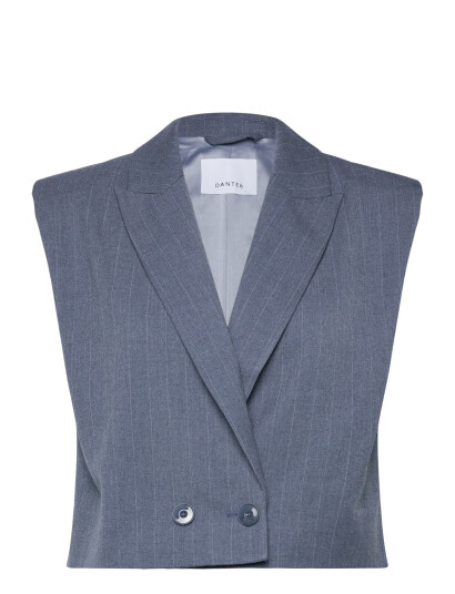 Dante6 Dante6 Jarod Pinstripe Gilet Blue 38 Dante6 Dante6 Jarod Pinstripe Gilet Blue 38