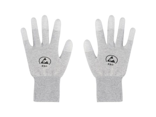 Tru Components TC 12539848 Esd Handsker Lysegra Storrelse: L 1 Paar