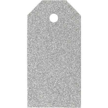 Diverse Manillamerker str 5x10 cm glitter 300 g sølv 15 stk 1 pk