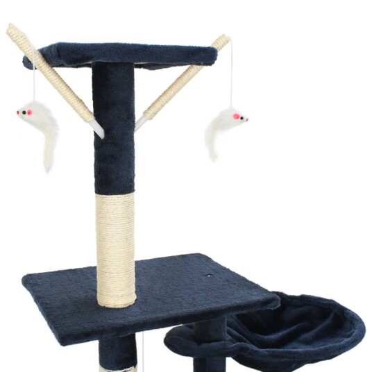 Vidaxl Kloretre Med Klorestolper I Sisal 230-250 cm Blå