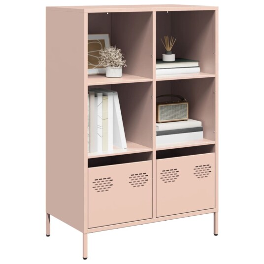  Highboard rosa 68x39x103,5 cm stål 8721102931406
