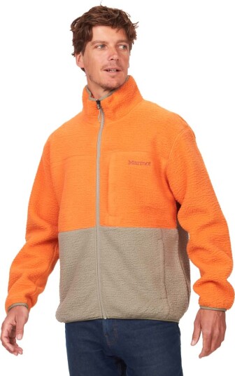 Marmot Men's Aros Fleece Jacket Tangelo/Vetiver L Marmot Men's Aros Fleece Jacket Tangelo/Vetiver L