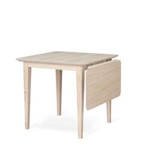Torkelson Ella spisebord Hvitoljet eik 80 120 x 80 cm Hvit